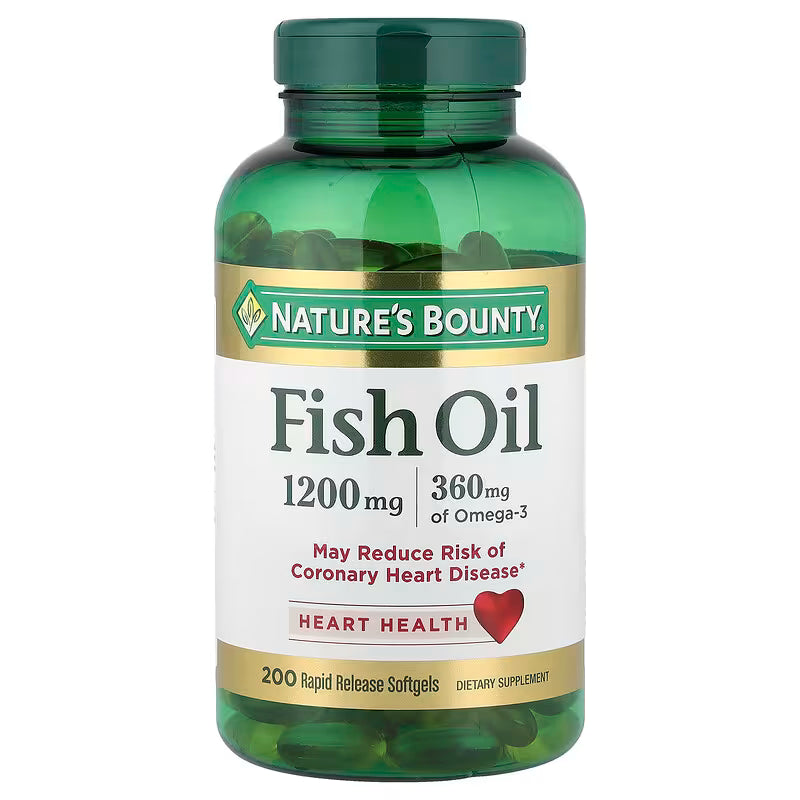 Fish Oil 1200mg 200 Cápsulas | Suplemento de Ômega-3