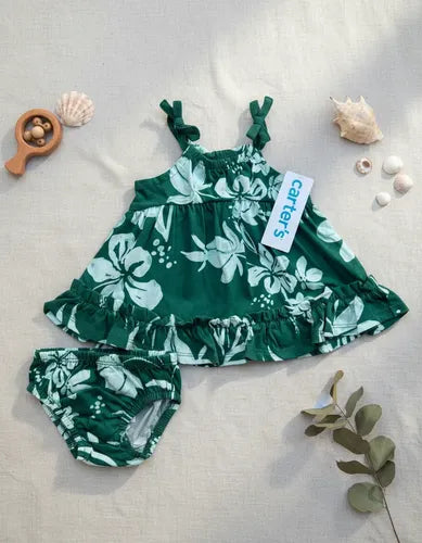 Vestido Carter's com Calcinha 18 Meses | Conjunto Infantil Feminino