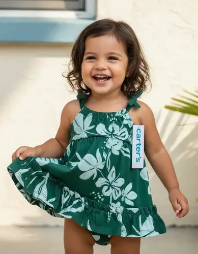 Vestido Carter's com Calcinha 18 Meses | Conjunto Infantil Feminino