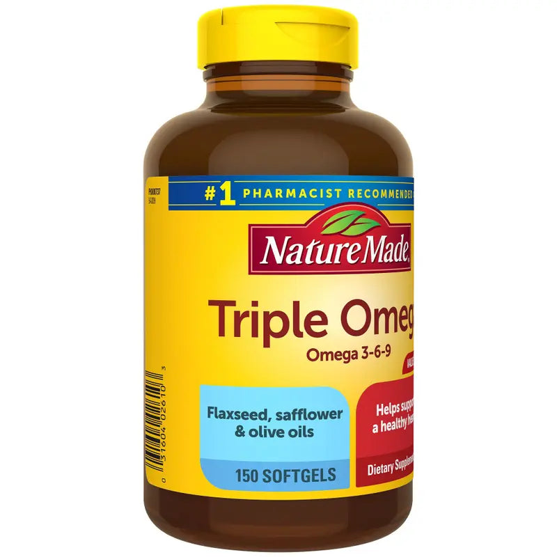Triple Omega 3-6-9 180 Cápsulas | Suplemento Alimentar