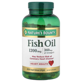 Fish Oil 1200mg 200 Cápsulas | Suplemento de Ômega-3